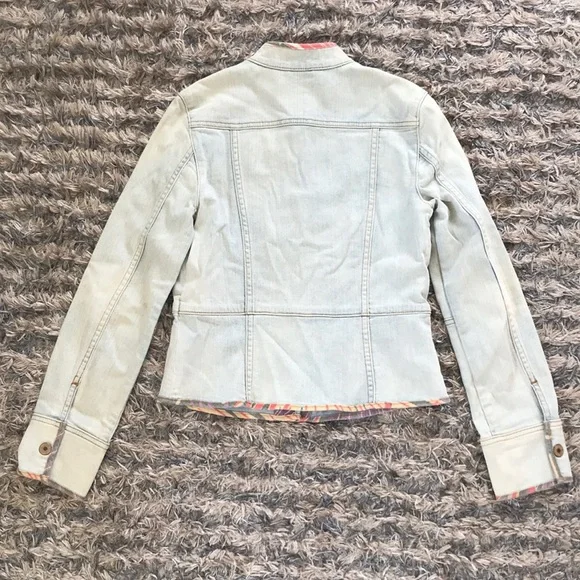 Gap Cotton Rushed Light Blue Jean Jacket Size XS - Picture 8 of 8